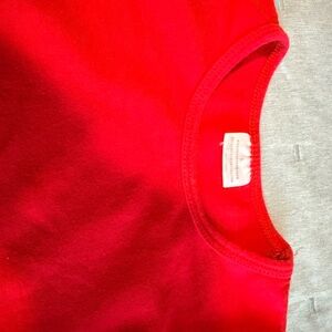 Bright Red Crewneck Top